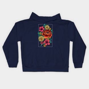 Bloom in Frame B Kids Hoodie